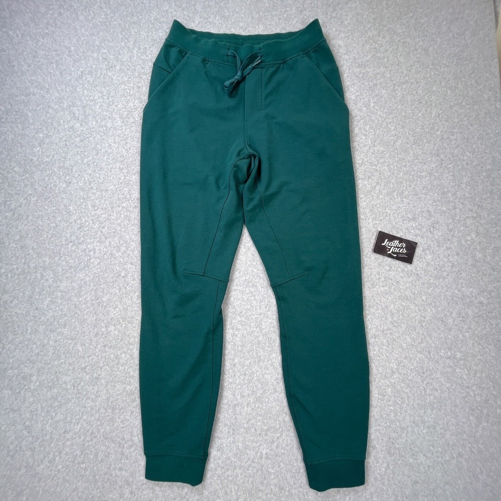 Lululemon Joggers Mens Small S City Sweat Tidewater Teal Stretch French Terry